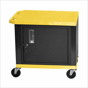 26” Yellow Tuffy Cart with Cabinet