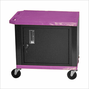 26” Purple Tuffy Cart with Cabinet