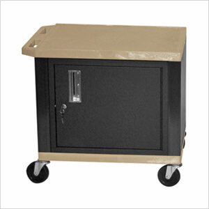 26” Tan Tuffy Cart with Cabinet