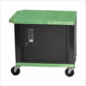 26” Green Tuffy Cart with Cabinet