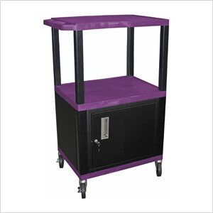 42” Purple Tuffy Cart with Cabinet