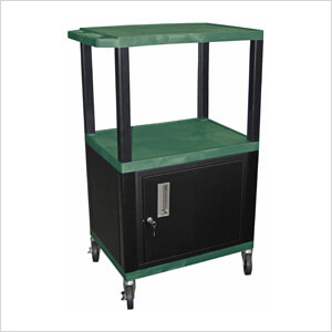 42” Hunter Green Tuffy Cart with Cabinet