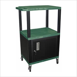 42” Hunter Green Tuffy Cart with Cabinet