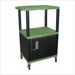 42” Green Tuffy Cart with Cabinet