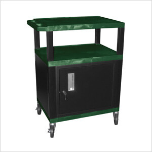 34” Hunter Green Tuffy Cart with Cabinet