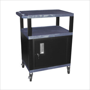 34” Topaz Blue Tuffy Cart with Cabinet