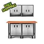 Gladiator Hardwood Workbench and RTA Cabinet Kit