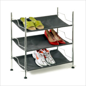 3-Tier Canvas Shoe Rack