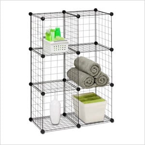 Black Mesh Storage Bin
