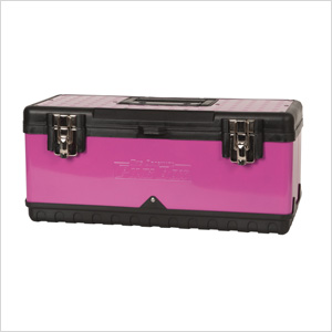20" Steel Tool Box in Pink