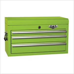 26" Lime Green 3-Drawer Tool Chest