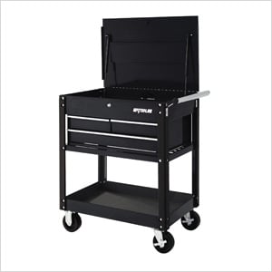 Waterloo Sp Uc3bk Waterloo Utility Cart 3 Drawer Tool Cart