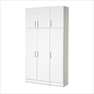 Storage and Broom Cabinet Combo