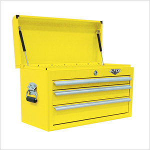 26" 3-Drawer Yellow Tool Chest