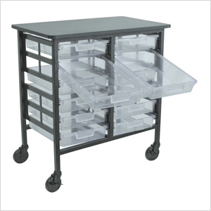 12-Bin Tub Clear Cart