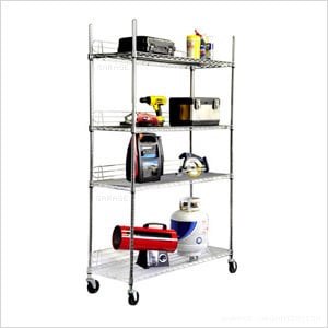 EcoStorage 4-Tier NSF Wire Shelving Rack