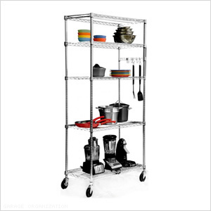 EcoStorage 5-Tier NSF Wire Shelving Rack