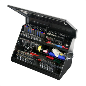 30-Inch Black Portable Toolbox (Weather Resistant)