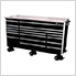 72-Inch 17-Drawer Roller Tool Cabinet (Black)