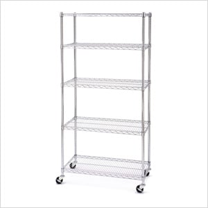 36-Inch 5-Shelf Shelving System