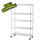 Seville Classics 48-Inch 5-Shelf Shelving System