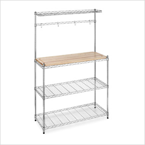 Chrome-Plated Bamboo Rack