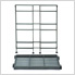 3-Tier Rectangle Iron Folding Shelf