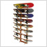 8-Skateboard Storage Rack (Angled / Pine)