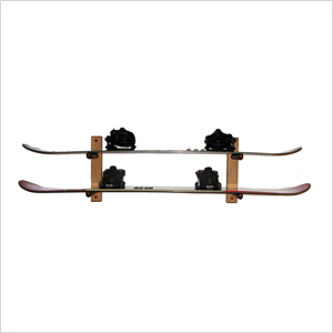 2-Snowboard Storage Rack (Level / Pine)