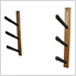 3-Snowboard Storage Rack (Angled / Oak)