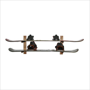 2-Snowboard Storage Rack (Level / Oak)