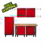 Gladiator GarageWorks Premier 11-Piece Red Garage Cabinet Set