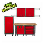 Gladiator GarageWorks Premier 11-Piece Red Garage Cabinet Set