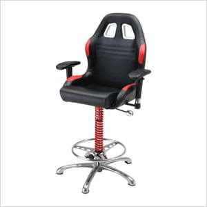 Crew Chief Bar Chair (Red)