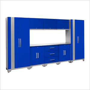 new age blue garage cabinets