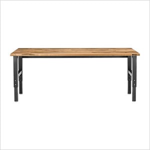 UPC 883049379753 product image for Height Adjustable 8-Foot Hardwood Workbench | upcitemdb.com