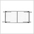 4'x8' Overhead Storage Rack 12"-21" Drop