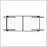 4'x6' Overhead Storage Rack 12"-21" Drop