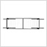 2'x6' Overhead Storage Rack 12"-21" Drop