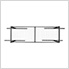 2'x6' Overhead Storage Rack 24"-45" Drop