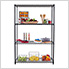 NSF 4-Tier Black Wire Shelving Rack