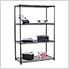 NSF 4-Tier Black Wire Shelving Rack