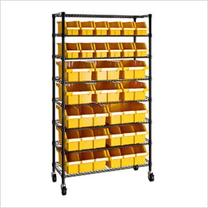 24-Bin Commercial Bin Rack System