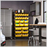 24-Bin Commercial Bin Rack System