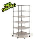 Seville Classics 6-Tier Corner Wire Shelving System