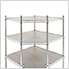 6-Tier Corner Wire Shelving System