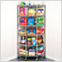 6-Tier Corner Wire Shelving System