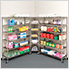 6-Tier Corner Wire Shelving System