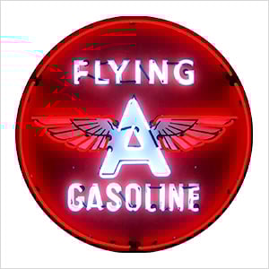 Flying A Gasoline 36-Inch Neon Sign
