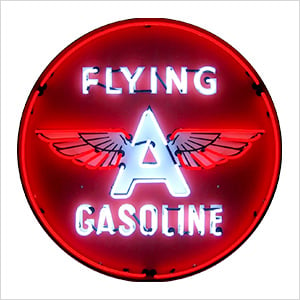 Flying A Gasoline 36-Inch Neon Sign